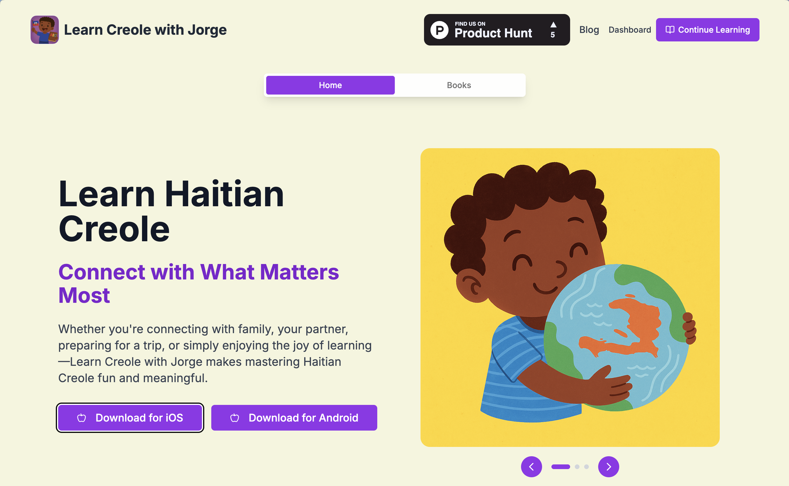 Learn Creole with Jorge website